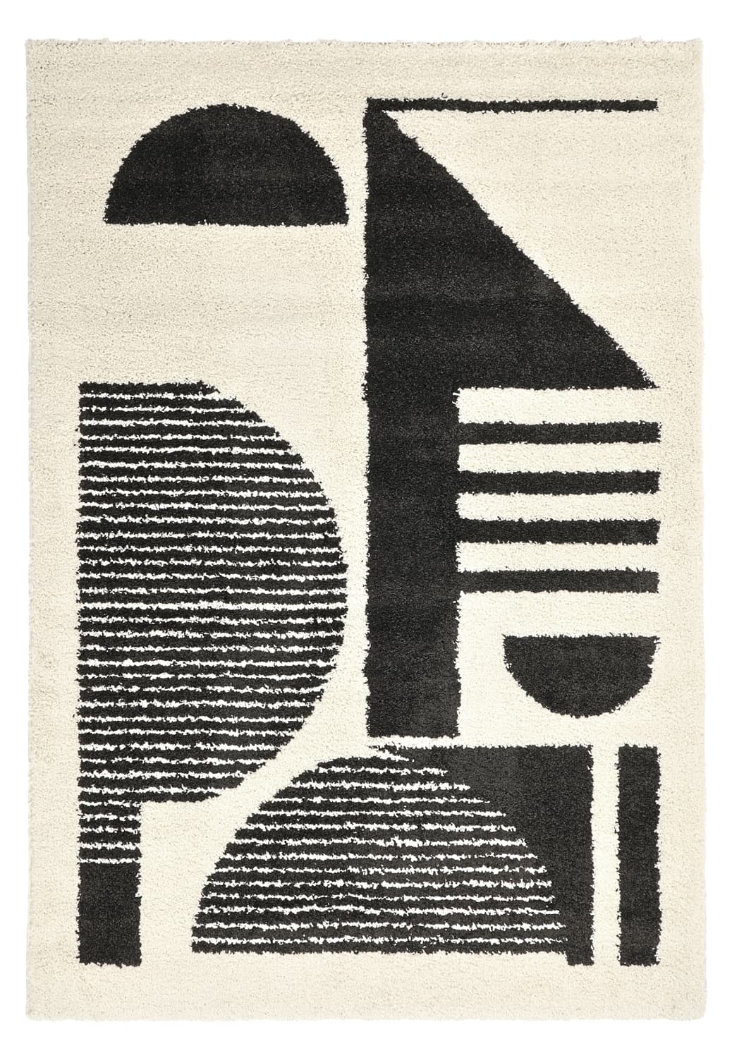 Ryetepper - Maron (svart/hvitt) (Størrelse: 240 x 340 cm)