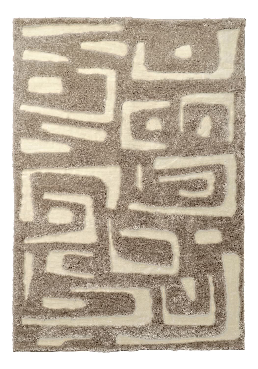 Ryetepper - Palmyra (beige/hvit) (Størrelse: 200 x 290 cm)