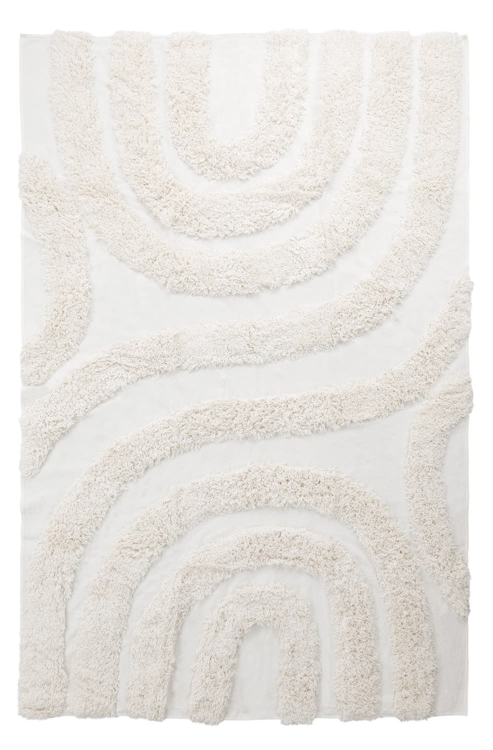 Ryetepper - Sivota Natural Cotton Shaggy (off-white) (Størrelse: 240 x 340 cm)