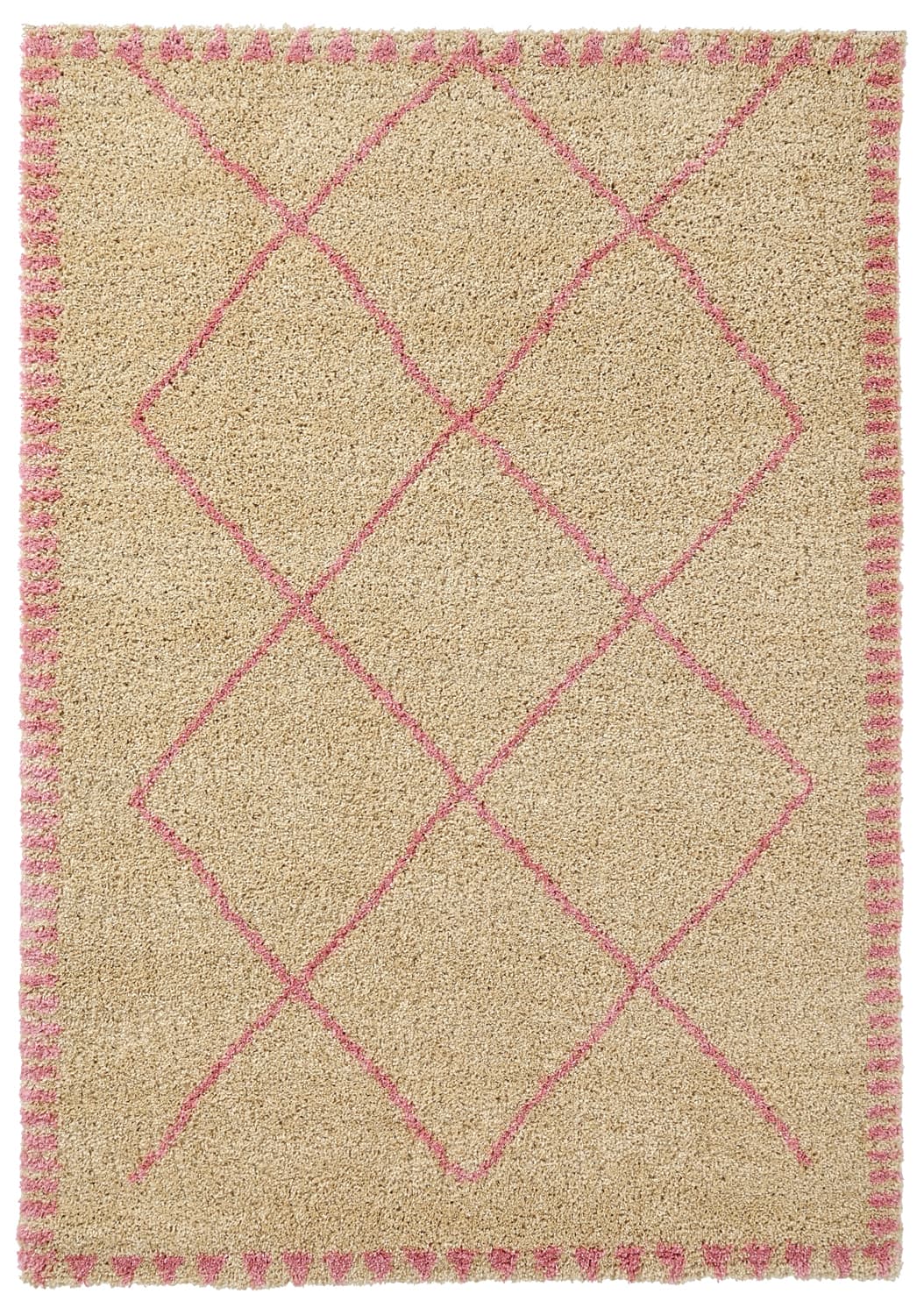 Ryetepper - Tiznit (beige/rosa) (Størrelse: 200 x 290 cm)