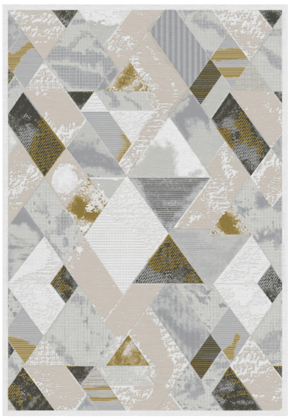 Wilton-teppe - Samos (grå/multi) (Størrelse: 200 x 280 cm)