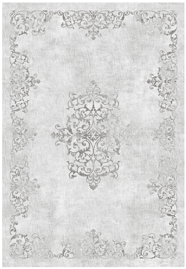 Wilton-teppe - Santi (lysegrå) (Størrelse: 240 x 340 cm)