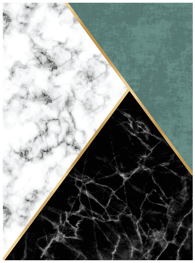 Wilton-teppe - Savino (svart/hvit/grønn) (Størrelse: 200 x 280 cm)
