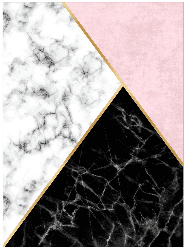 Wilton-teppe - Savino (svart/hvit/rosa) (Størrelse: 200 x 280 cm)
