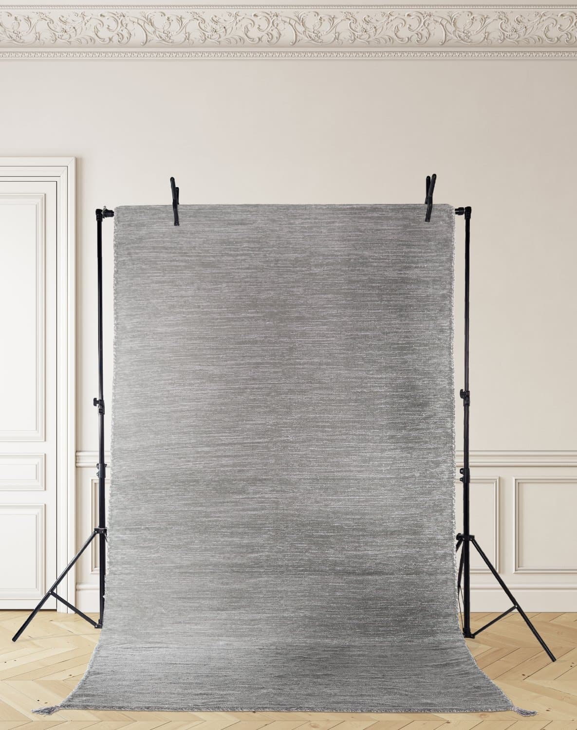 Bomullsteppe - Monte (grå) (Størrelse: 80 x 150 cm)