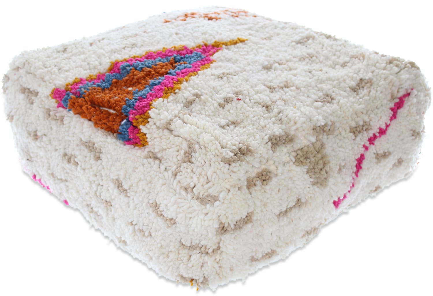 Sittepuff - Marokkansk Beni Ourain (Størrelse: 60 x 60 cm)