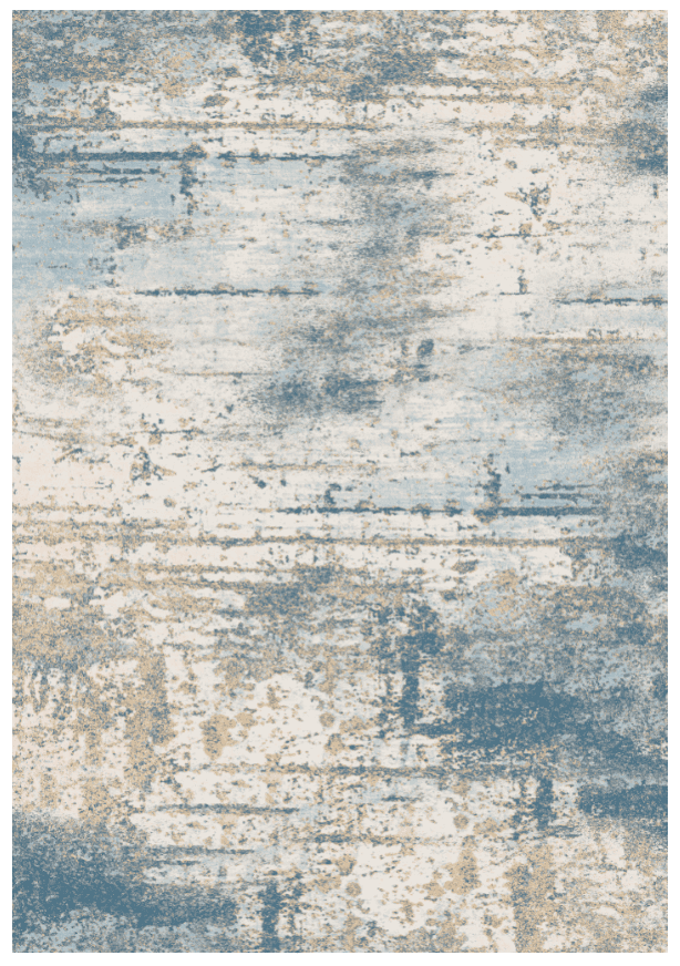 Wilton-teppe - Kebira (blå) (Størrelse: 290 x 390 cm)