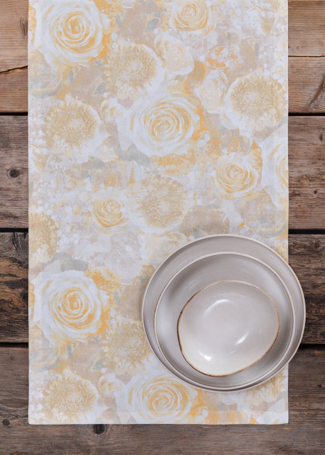 Løpere - Soft (gul) (Størrelse: 40 x 140 cm)