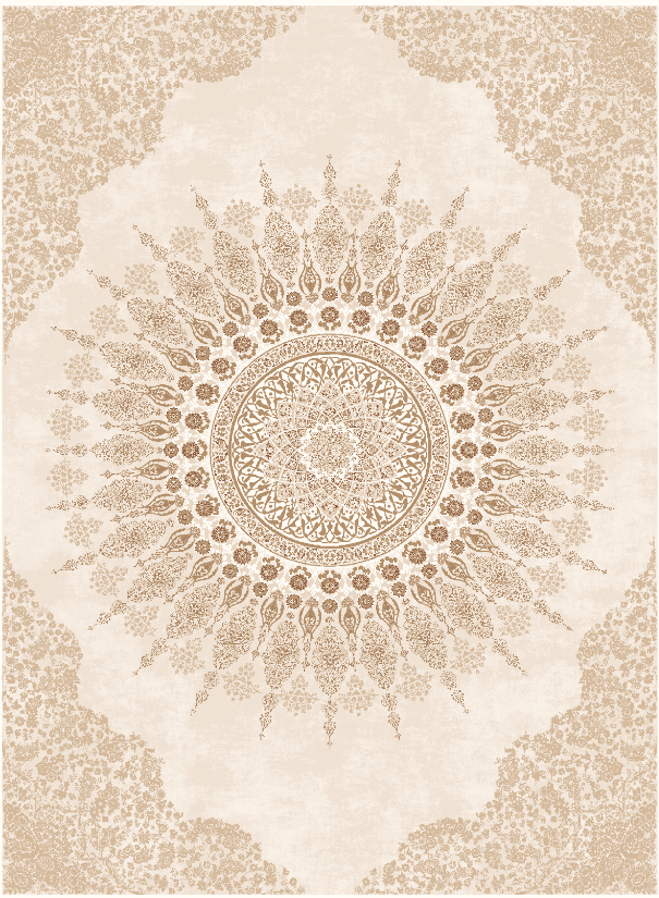 Wilton-teppe - Sandrigo (beige) (Størrelse: 240 x 340 cm)