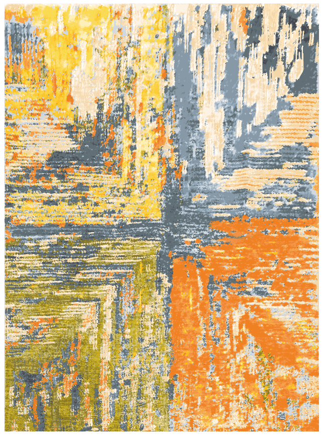 Wilton-teppe - Tizzano  (oransje/multi) (Størrelse: 160 x 230 cm)