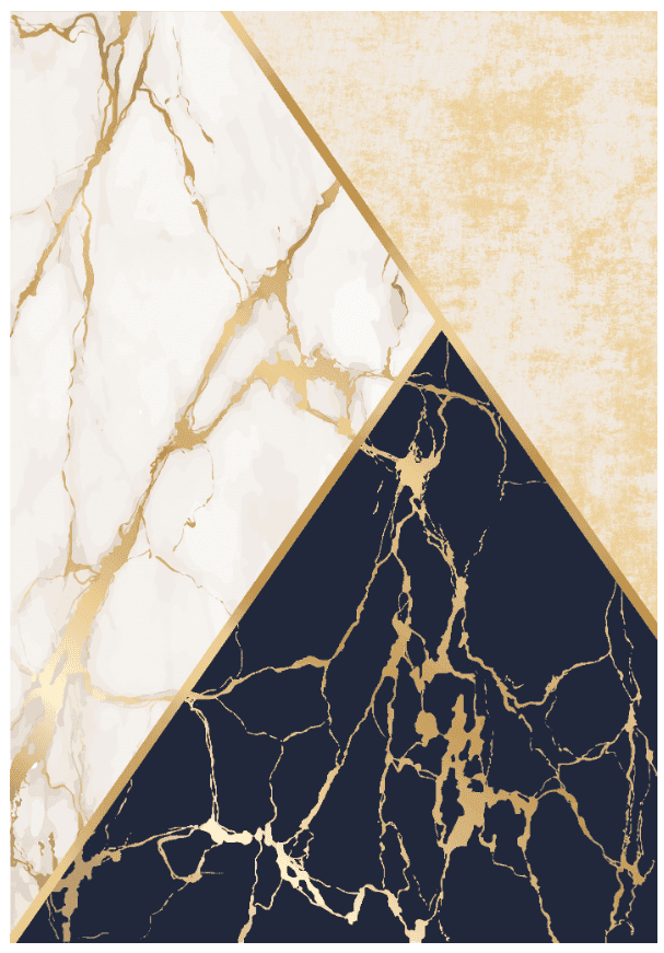 Wilton-teppe - Canelli (beige/hvit/blå) (Størrelse: 200 x 280 cm)