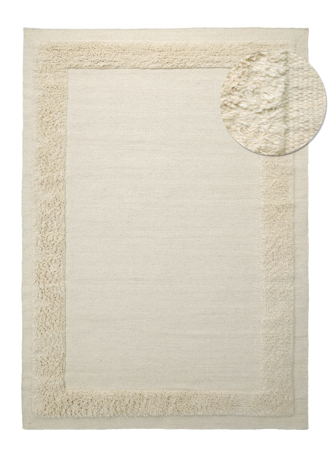 Ullteppe - Beja (krem) (Størrelse: 200 x 290 cm)