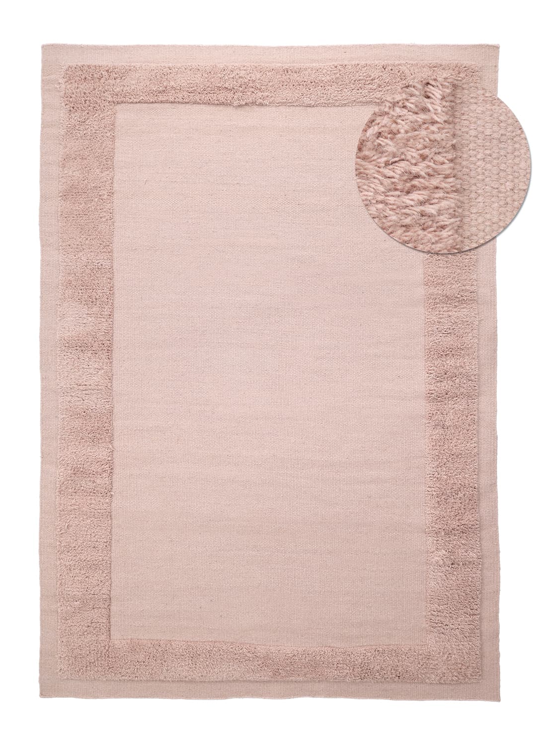 Ullteppe - Beja (støvet rosa) (Størrelse: 240 x 340 cm)