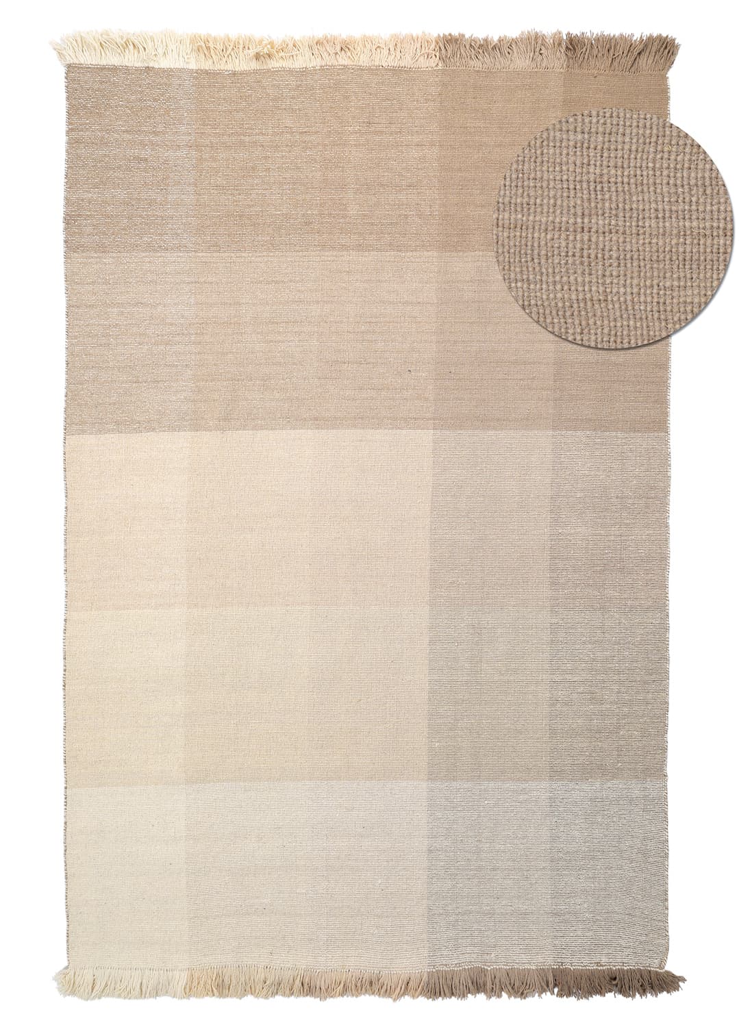Ullteppe - Chaves (beige) (Størrelse: 160 x 230 cm)