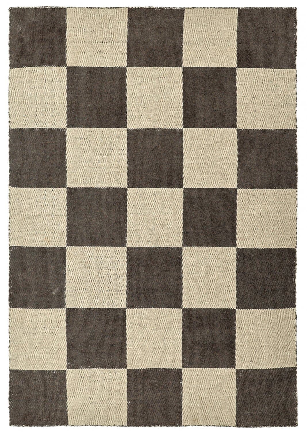 Ullteppe - Scacco (svart/beige) (Størrelse: 200 x 290 cm)