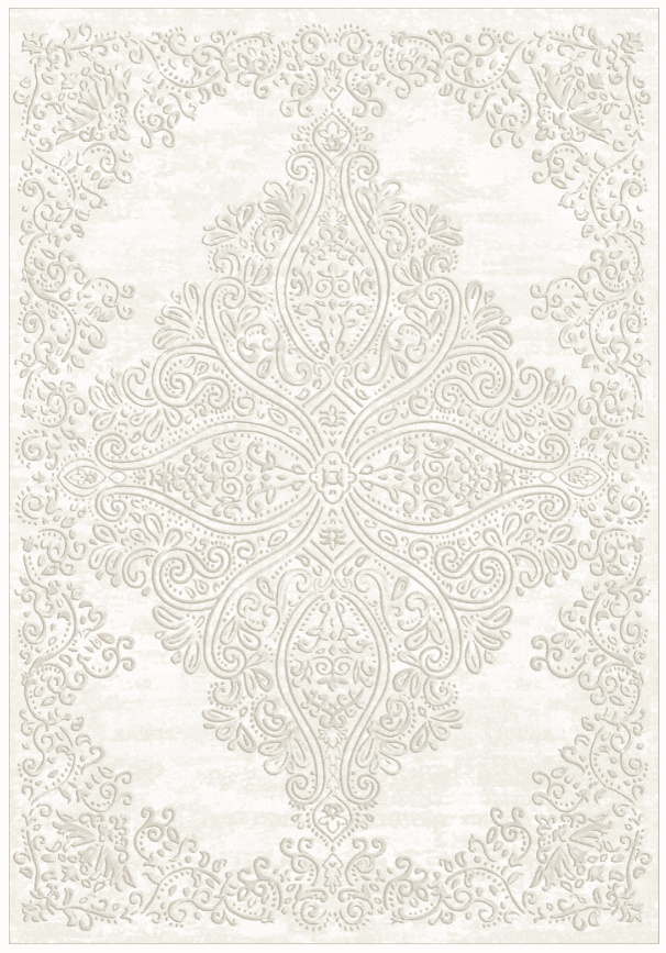 Wilton-teppe - Valenza (hvit) (Størrelse: 160 x 230 cm)