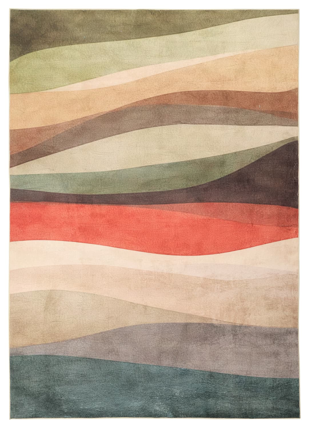 Wilton-teppe - Birdie (rød/grønn/multi) (Størrelse: 200 x 280 cm)