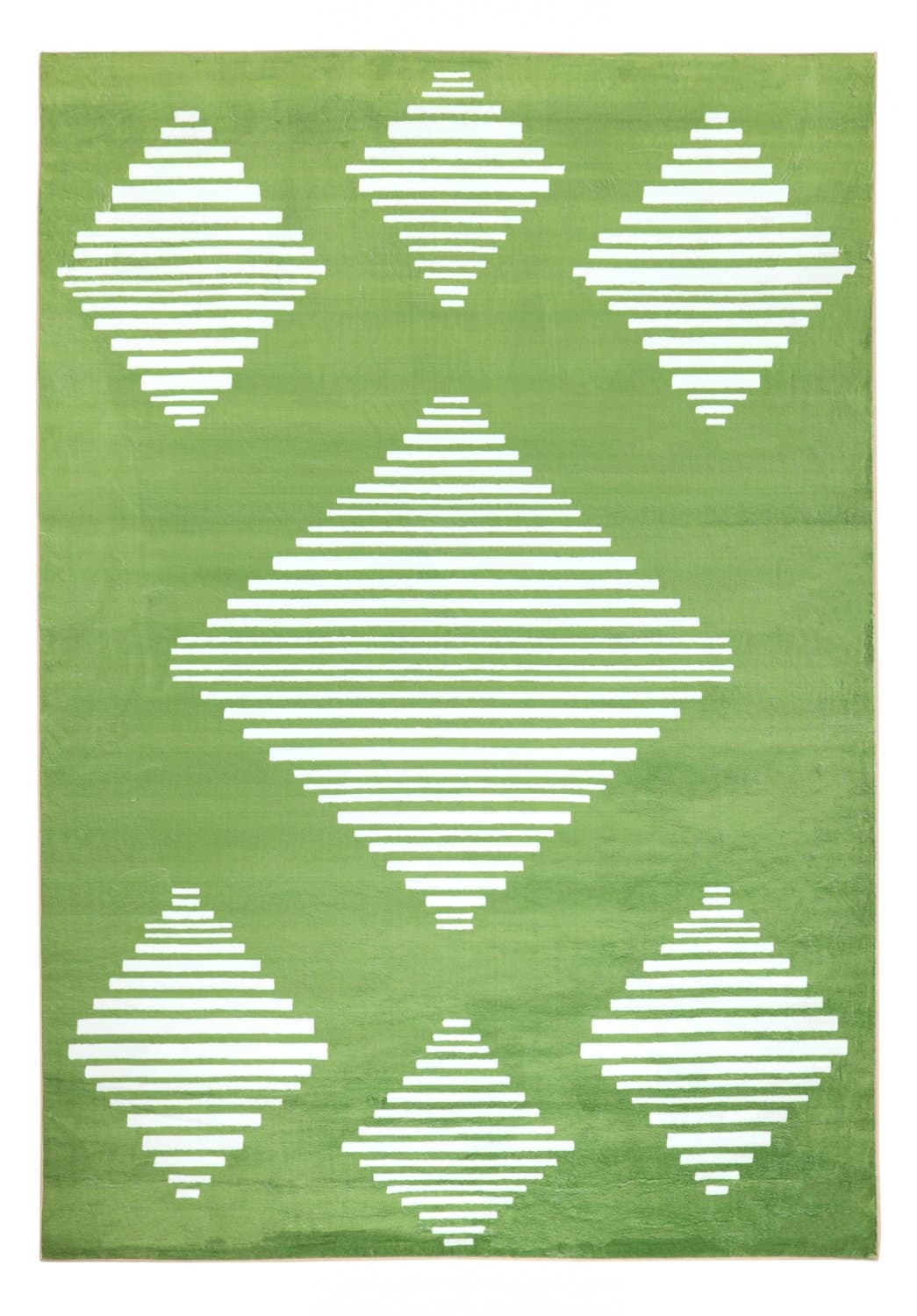 Wilton-teppe - Carmen (grønn/hvit) (Størrelse: 240 x 340 cm)