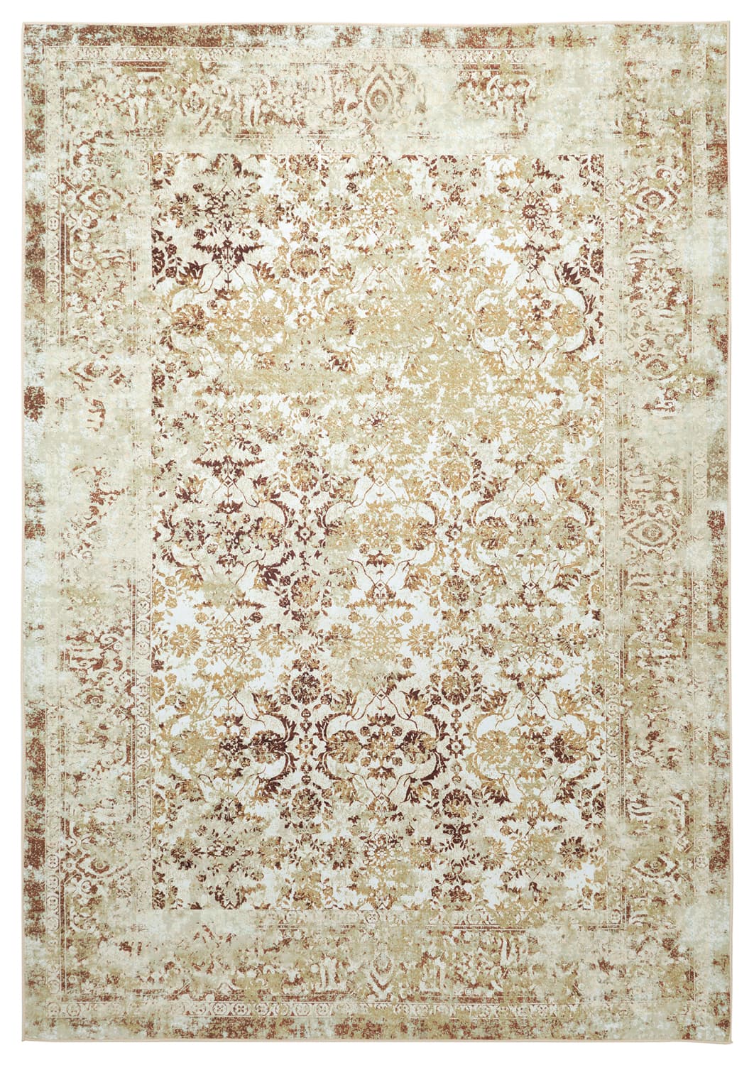 Wilton-teppe - Denizli (beige) (Størrelse: 290 x 390 cm)