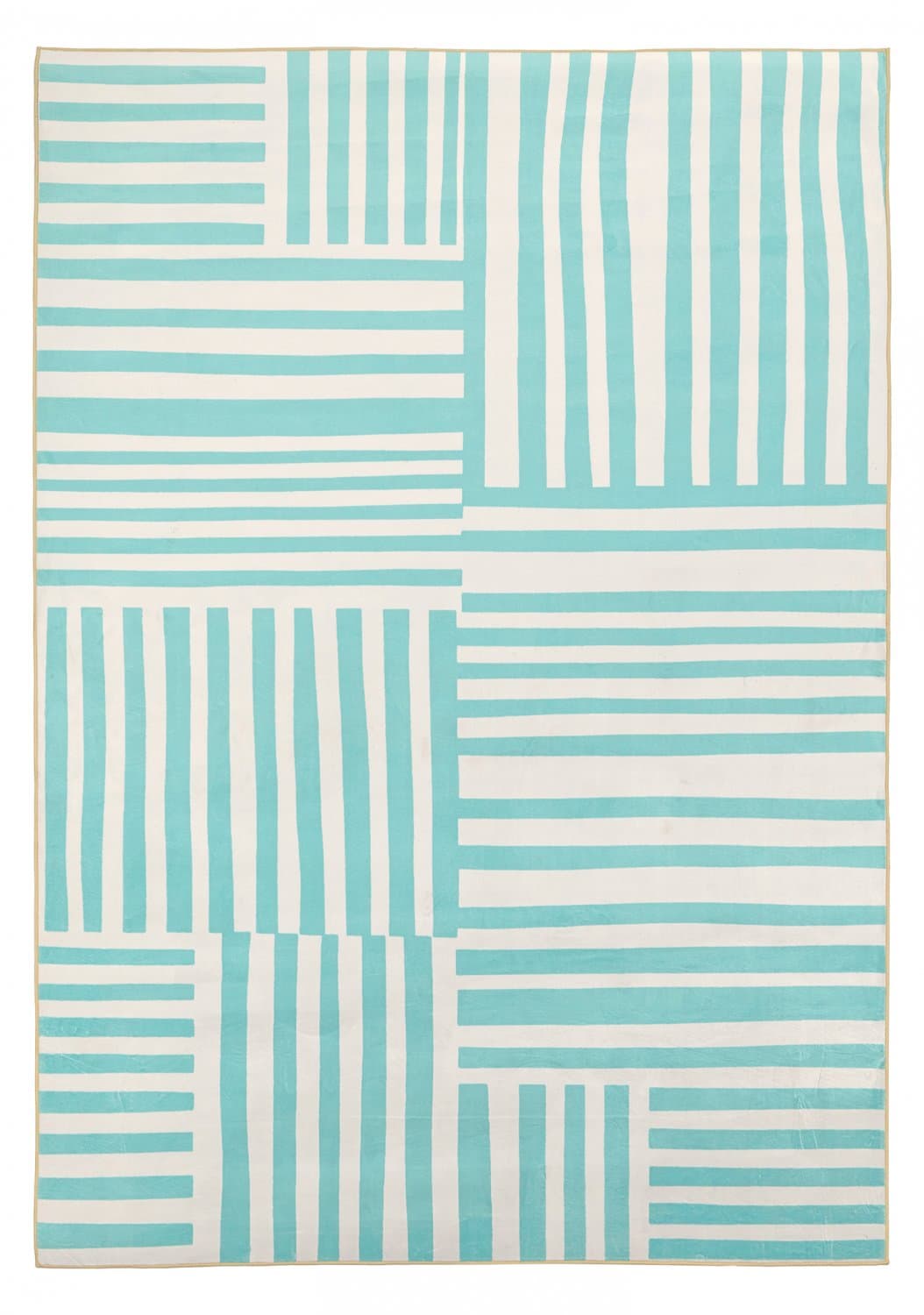 Wilton-teppe - Joma (turkis/hvit) (Størrelse: 240 x 340 cm)