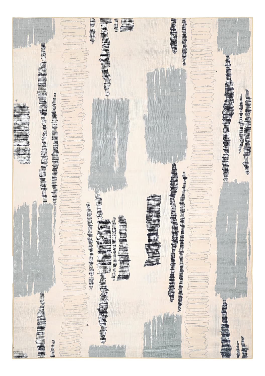 Wilton-teppe - Lucerne (grå/multi) (Størrelse: 240 x 340 cm)