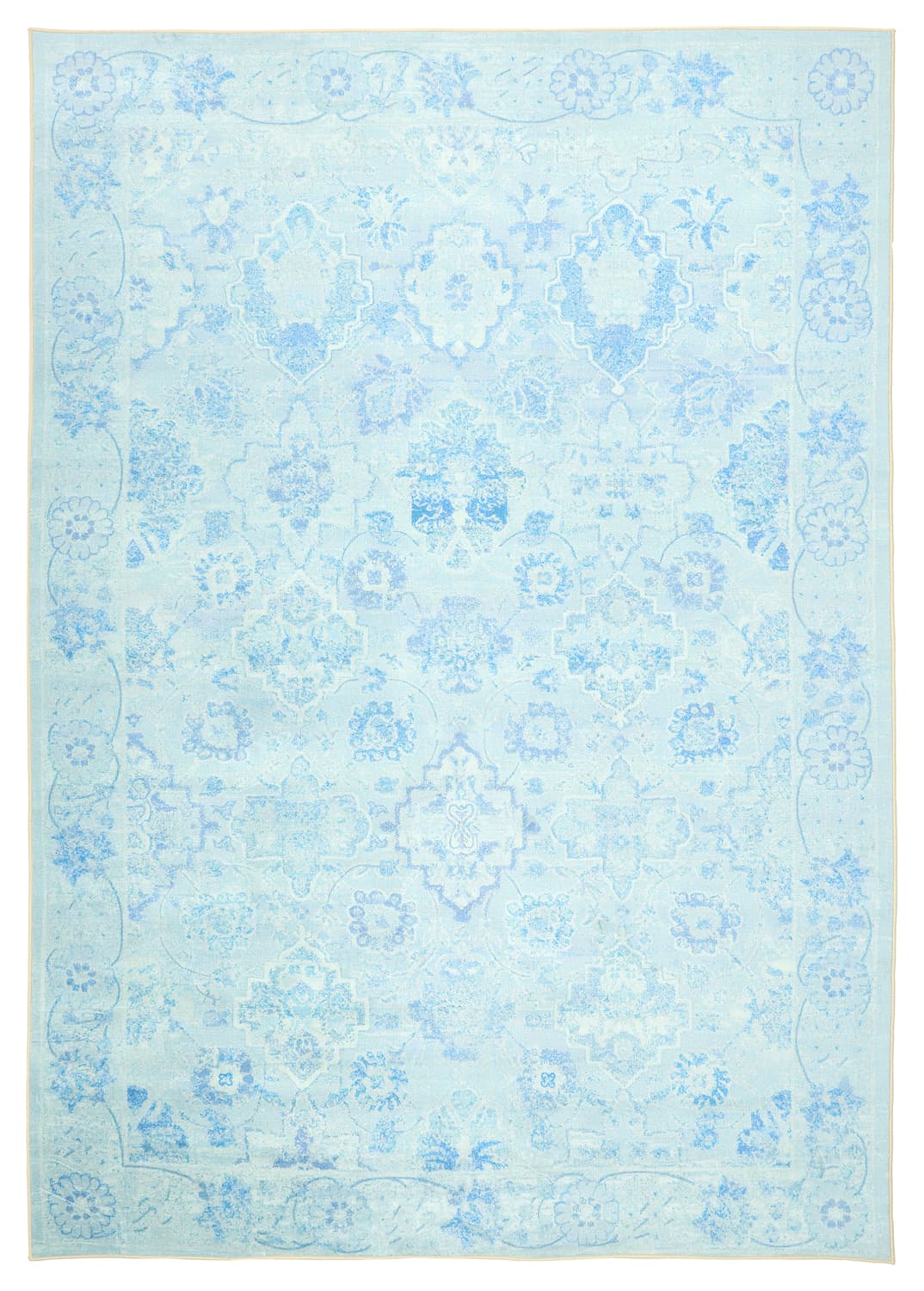 Wilton-teppe - Magnolia (blå) (Størrelse: 240 x 340 cm)