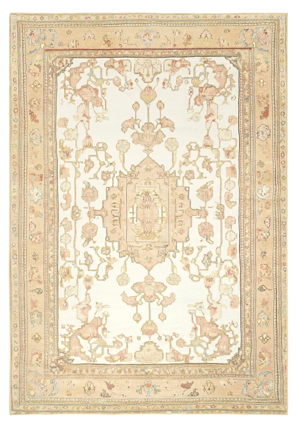 Wilton-teppe - Siwa (aprikos) (Størrelse: 240 x 340 cm)