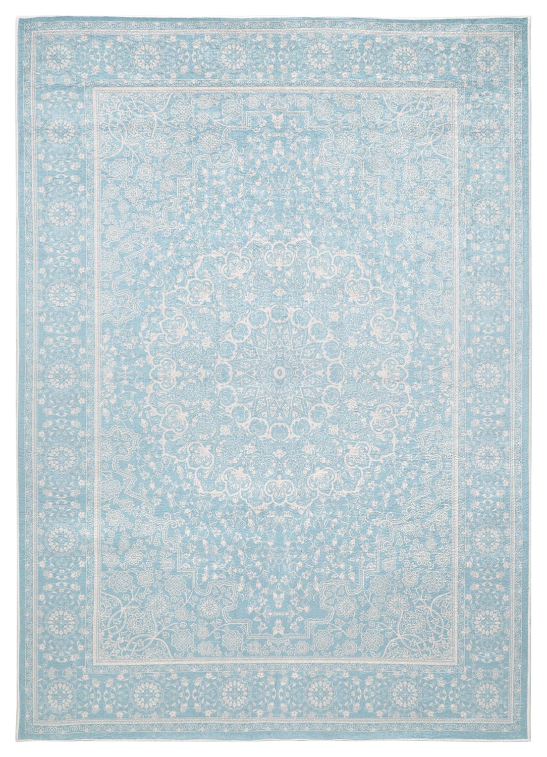 Wilton-teppe - Vivian (blå) (Størrelse: 160 x 230 cm)