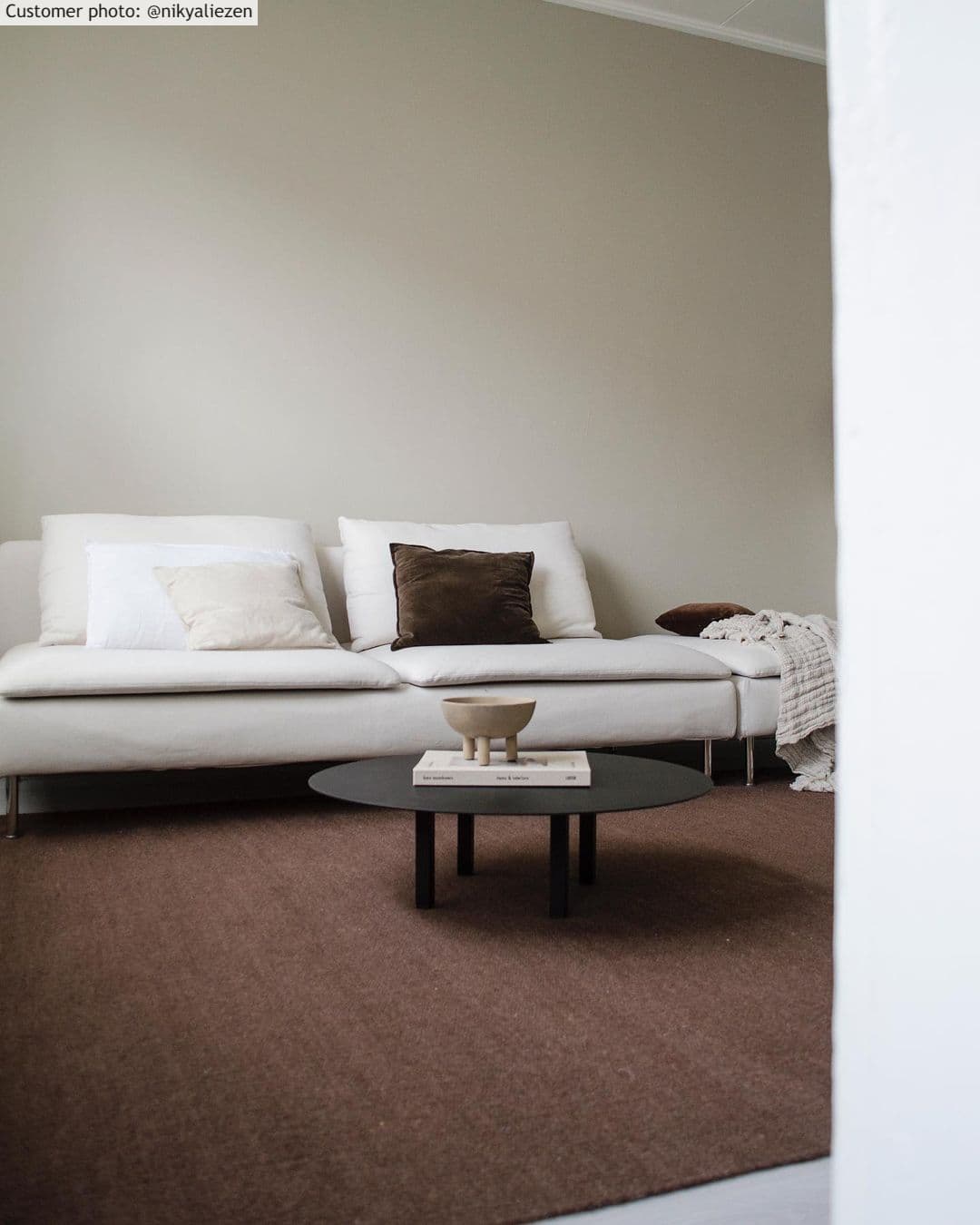 Ullteppe - Hamilton (Deep Taupe) (Størrelse: 240 x 340 cm)