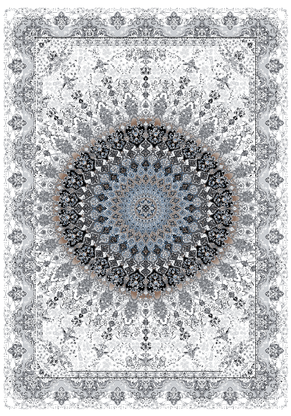 Wilton-teppe - Yelda (hvit/multi) (Størrelse: 200 x 280 cm)