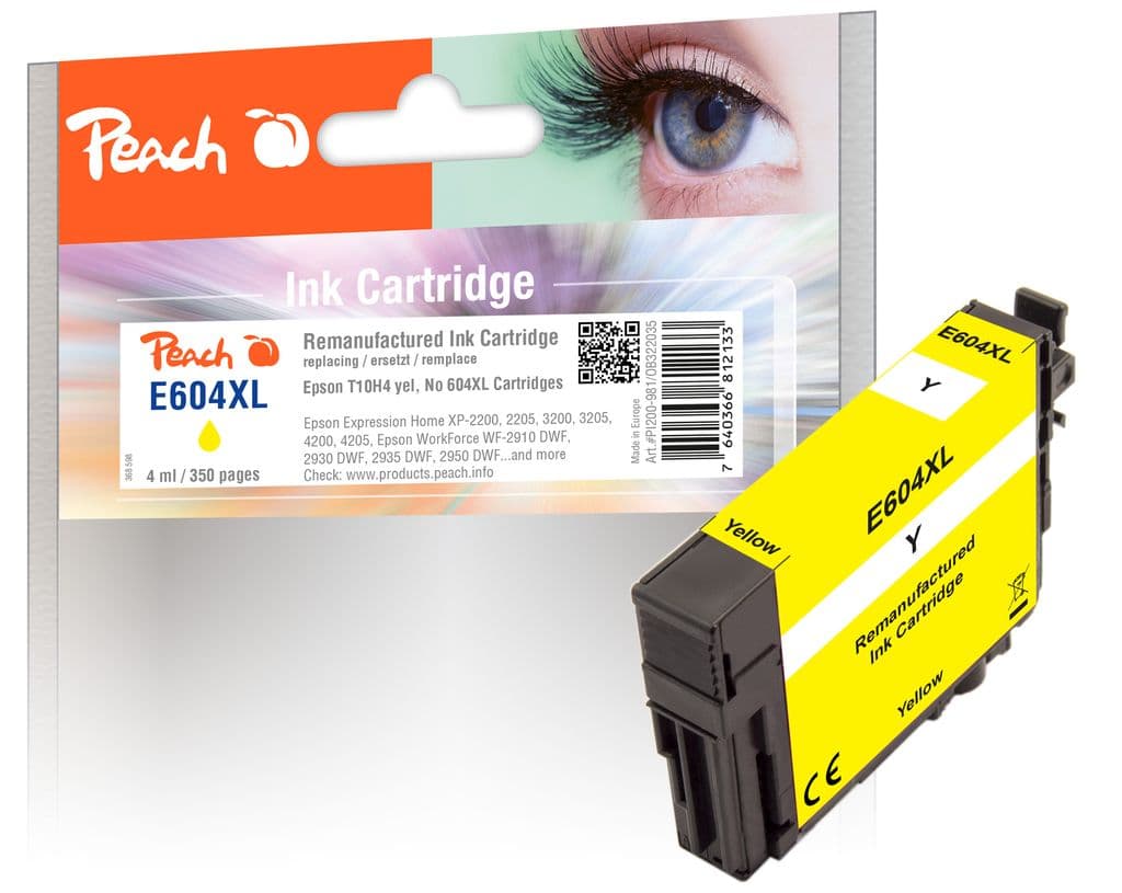 Kompatibel med Epson No. 604XL Blekkpatron Gul T10H4 4ml