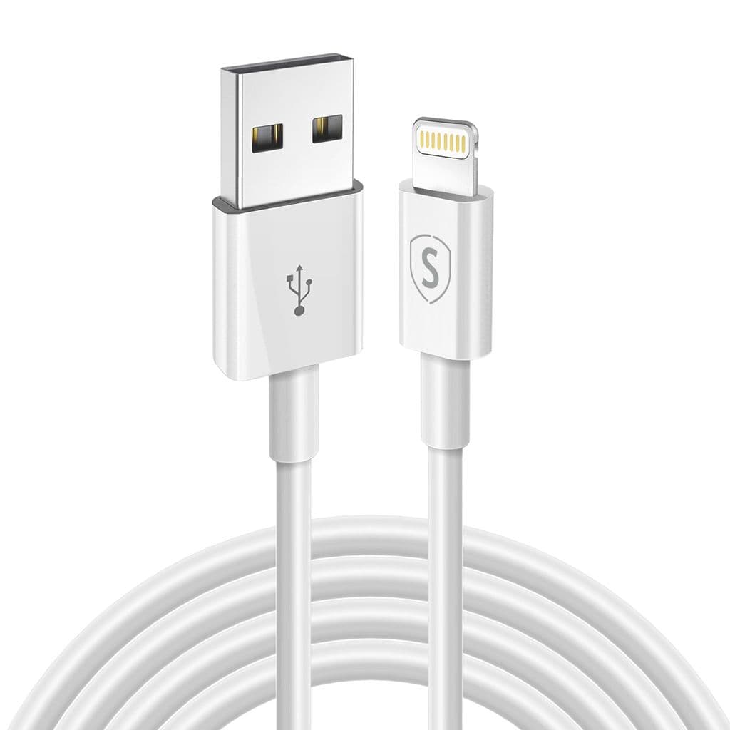 SiGN USB 2.0-kabel med Lightning-kontakt 2.1A, 12W, 1m - Hvit