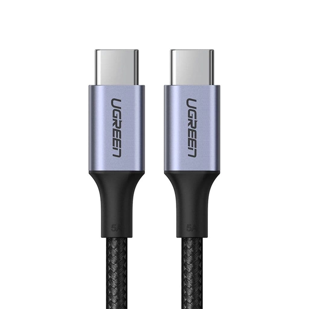 UGREEN USB-C til USB-C hurtigladekabel 5A PD, 1,5m - Space Grey