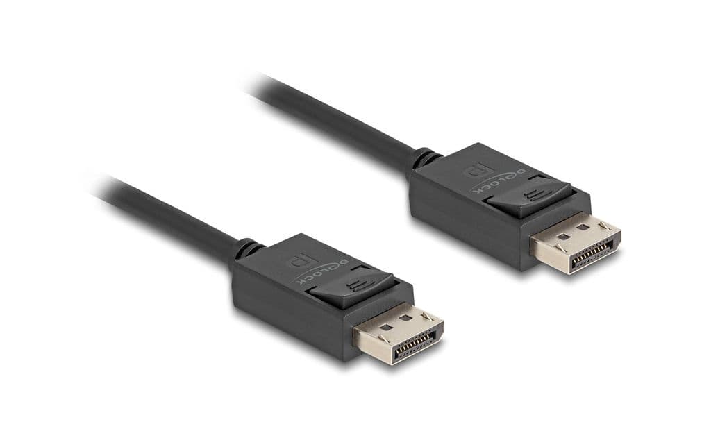 Delock Koaksial DisplayPort-kabel 16K @ 60Hz, 80Gbps, 1m