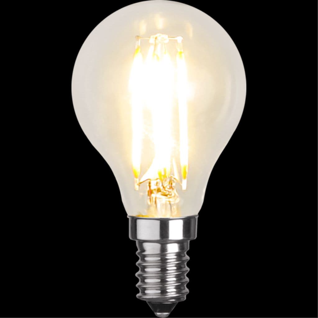 LED-pære E14 P45 Klar