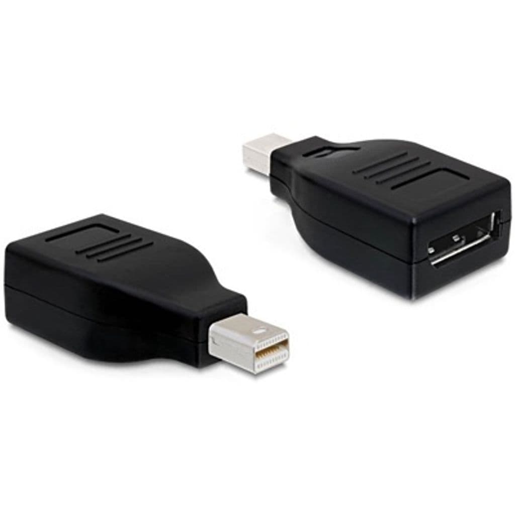 Delock Adapter mini DisplayPort hann til DisplayPort hunn - svart