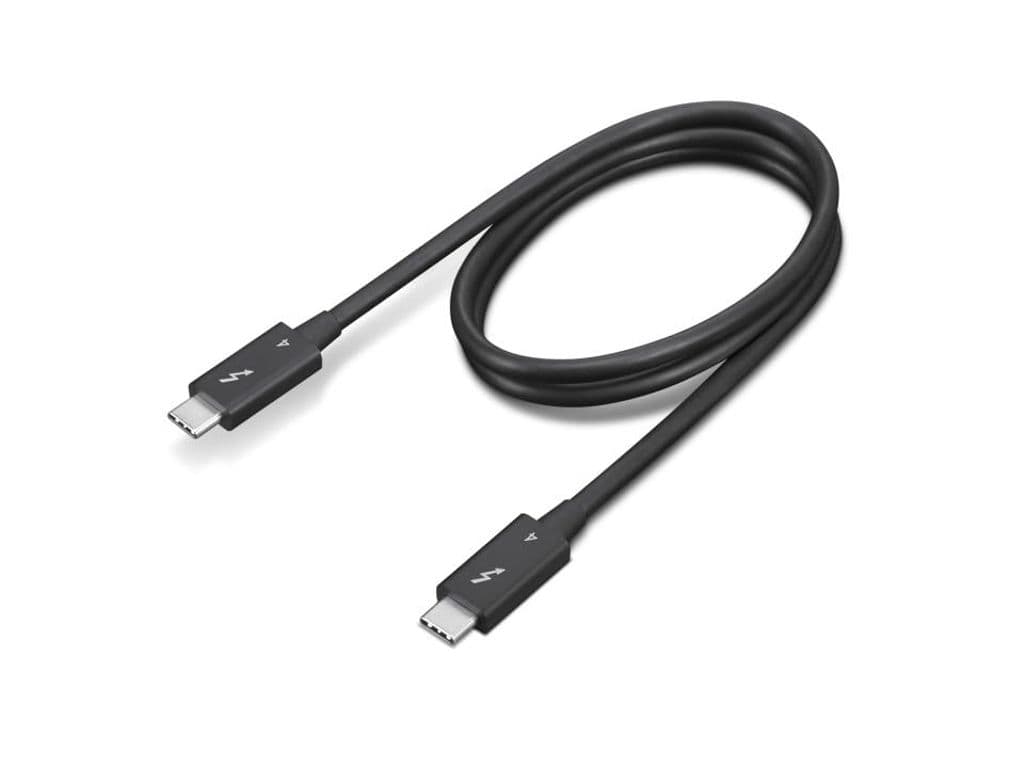 Lenovo Thunderbolt 4 USB-C-kabel, 0,7 m - svart
