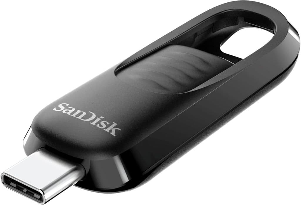 SanDisk Ultra Slider USB-C 3.2 USB-minnepinne 256 GB - svart