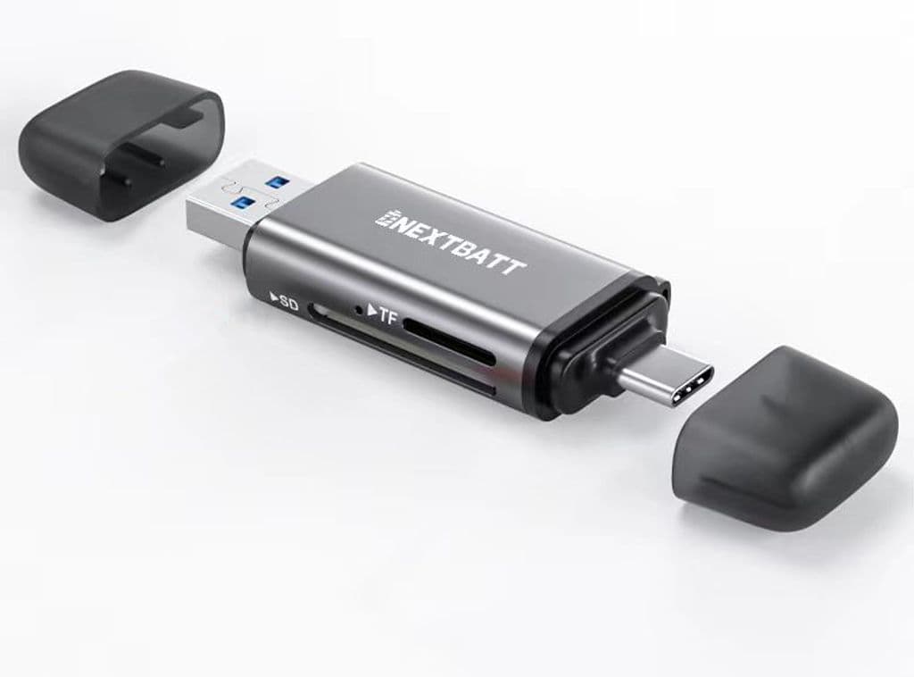 NEXTBATT USB-C / USB-A multifunksjonell kortleser