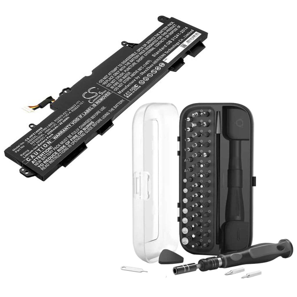 Batteri til HP EliteBook 840 G5/745 G5 osv. med reparasjonssett