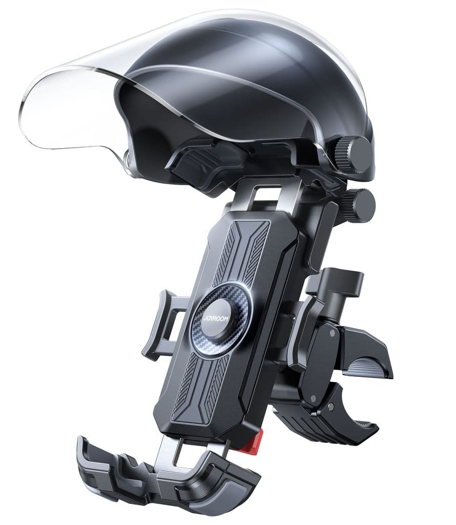 Joyroom JR-ZS526 Telefonholder med solskjerm for motorsykkelstyre – svart