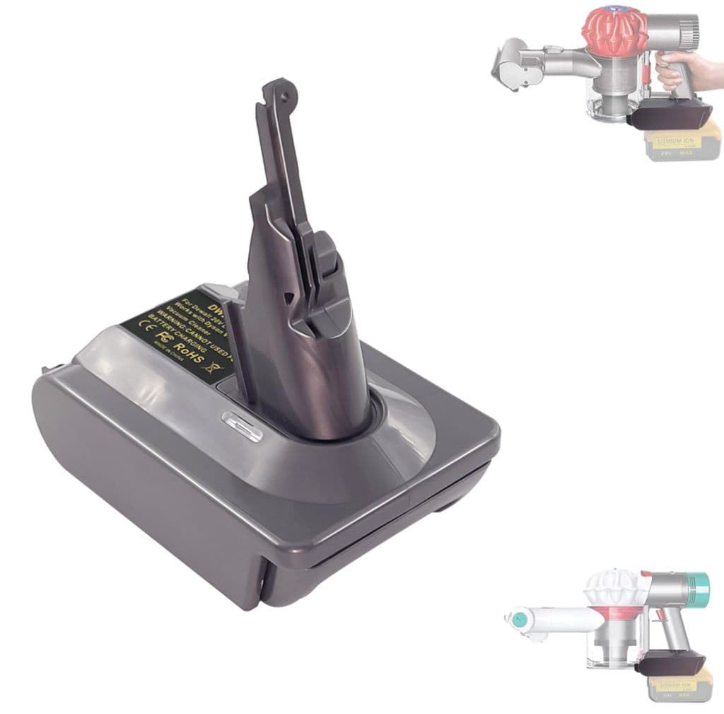 Batteriadapter Dewalt 20V for Dyson V7/V8 støvsuger