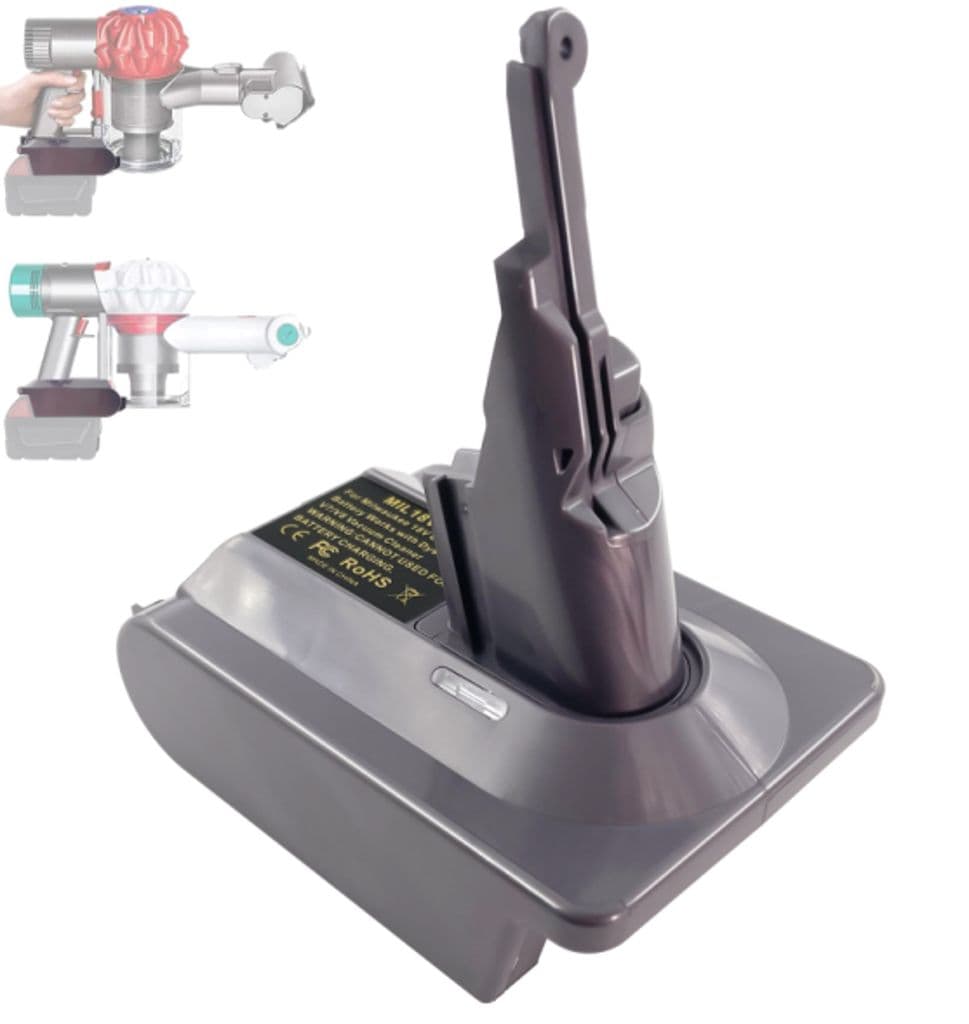 Batteriadapter Milwaukee 18V for Dyson V7/V8 støvsuger
