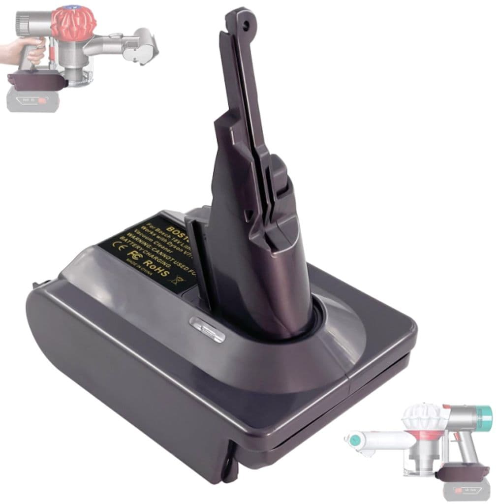 Batteriadapter Bosch 18V for Dyson V7/V8 støvsuger