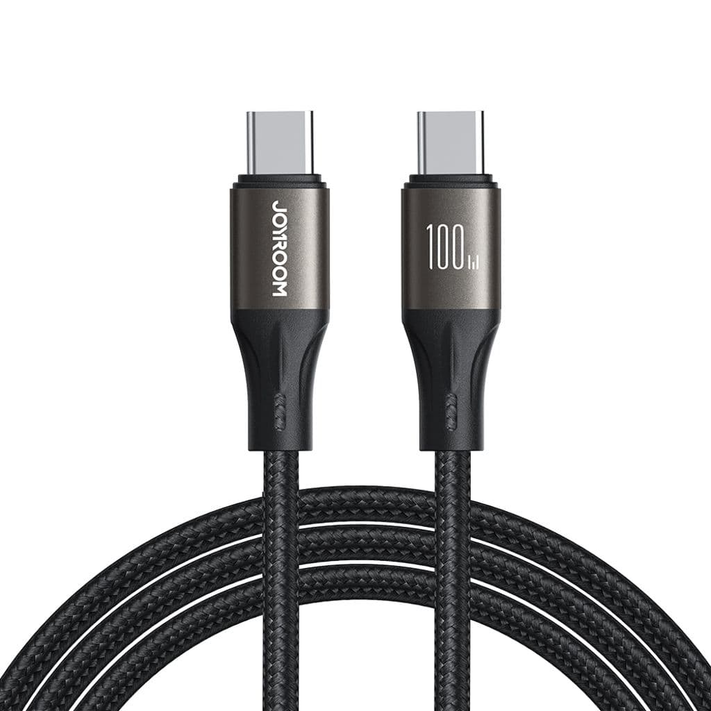 Joyroom USB-C til USB-C-kabel hurtiglading 100W, 1,2m - svart