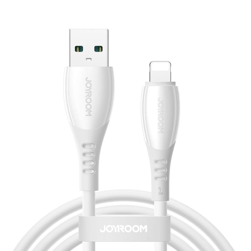 Joyroom S-A59 hurtigladekabel USB-A til Lightning 1,2 m – hvit