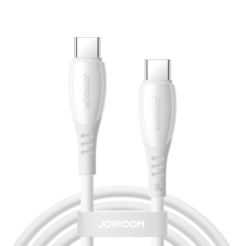 Joyroom S-A59 hurtigladekabel USB-C til USB-C 60W 1,2 m – hvit