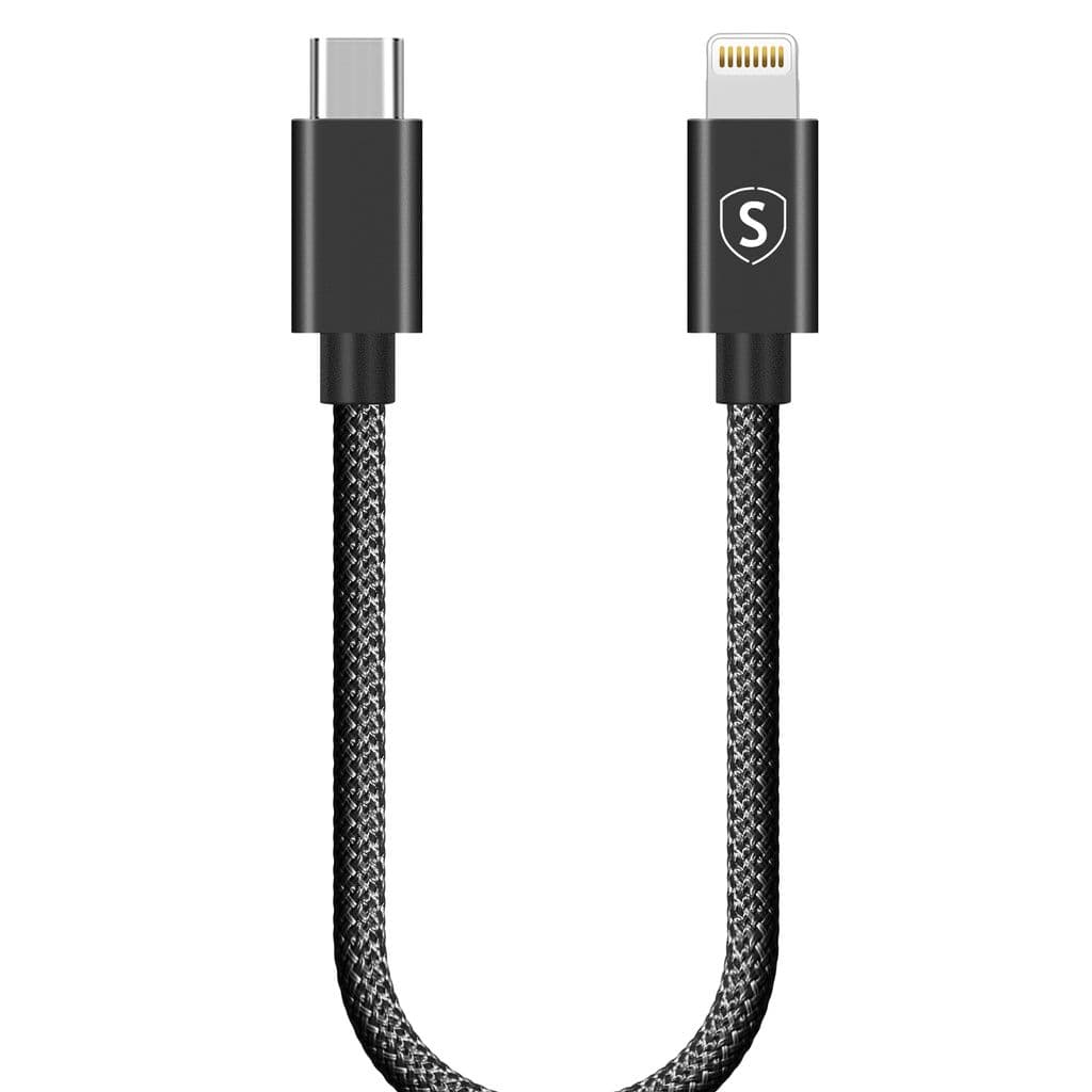 SiGN USB-C til Lightning kabel 20W, 0.25m - Svart