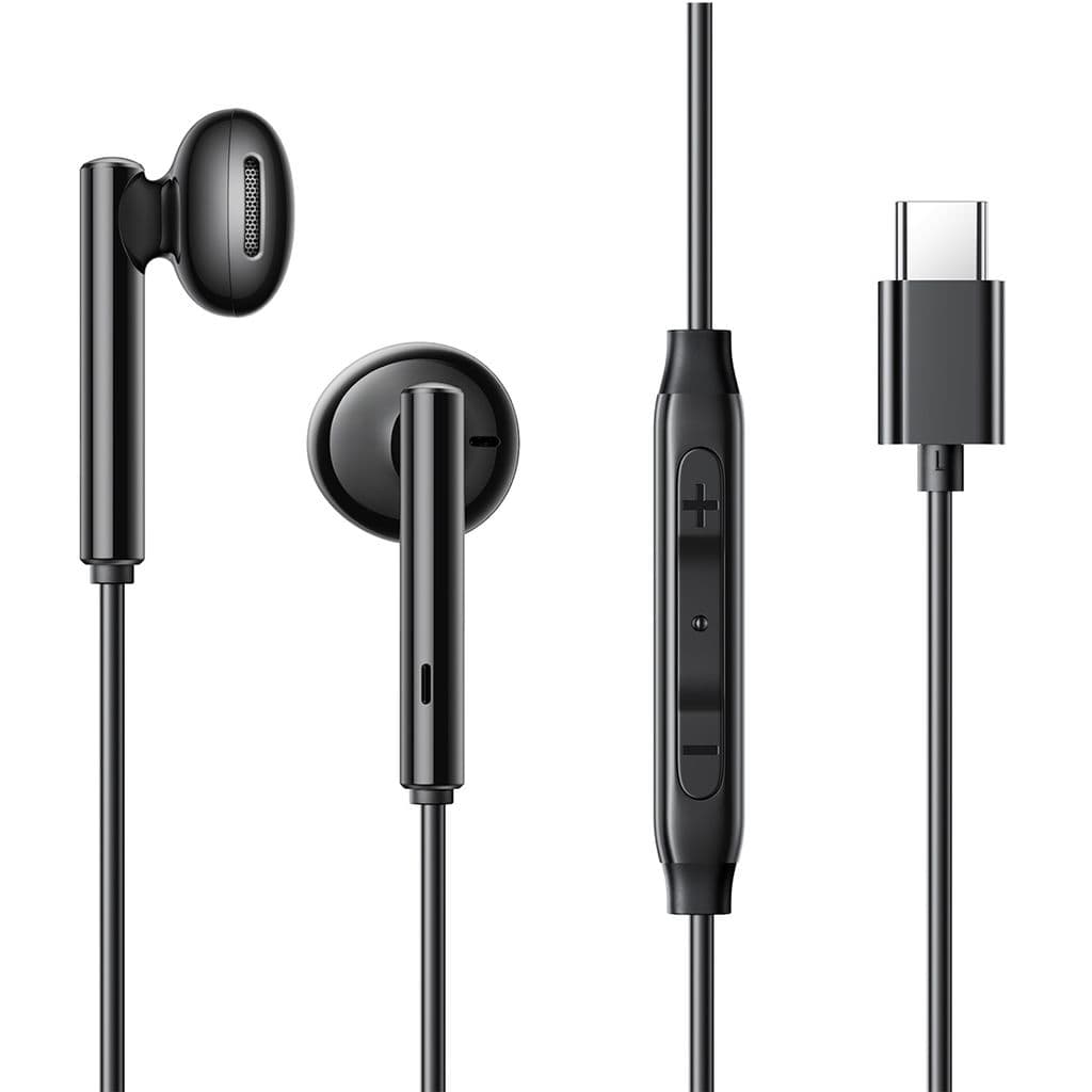 SiGN USB-C-serien halvt in-ear-hodetelefoner med ledning – svart