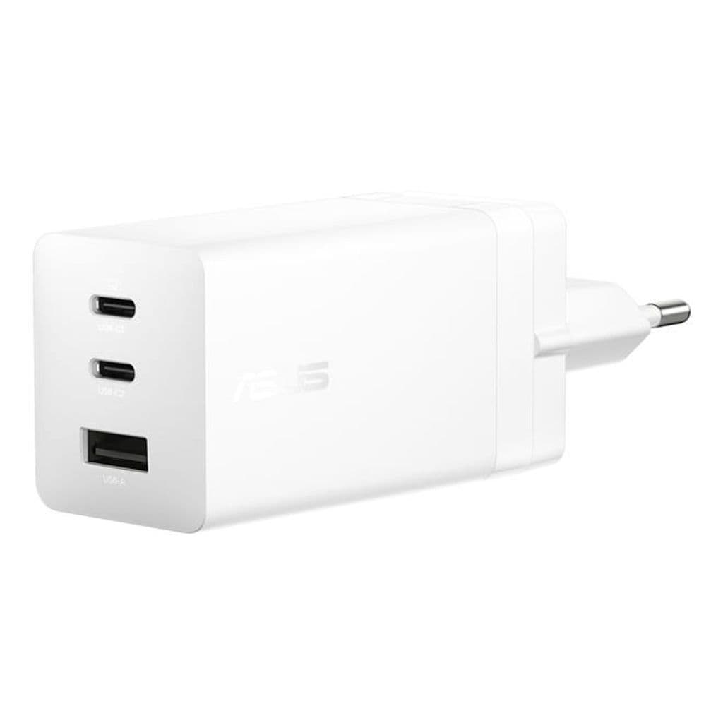 ASUS 100W GaN vegglader USB-C/USB-A med USB-C-kabel – hvit
